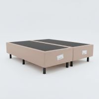 Box Base Queen Ecologico Jacquard 18cej Marrom Claro 79x198x30 Probel