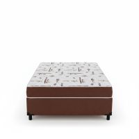 Cama Box Casal D28 Superbox 138X188X53 Marrom - Beds