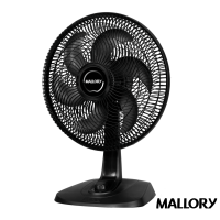 Ventilador de Mesa Turbo Fresh 6 P&aacute;s Preta - Mallory